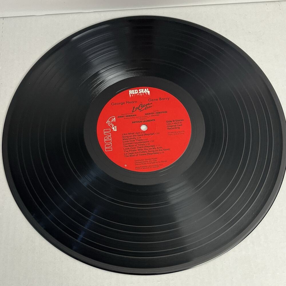 La Cage Aux Folles The Broadway Musical Gatefold LP 1983 RCA Red Seal HBC1-4824 - Picture 7 of 9